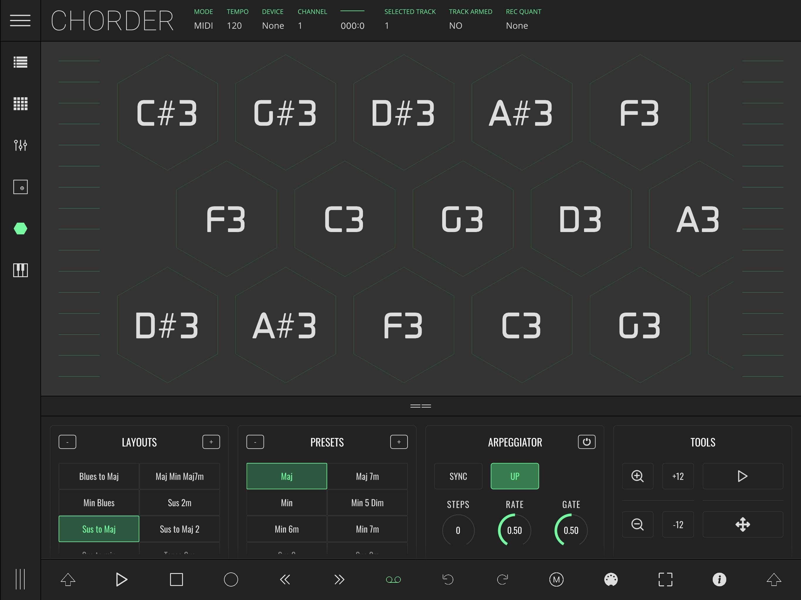 LK can be used as Chorder to bring harmonic melodies